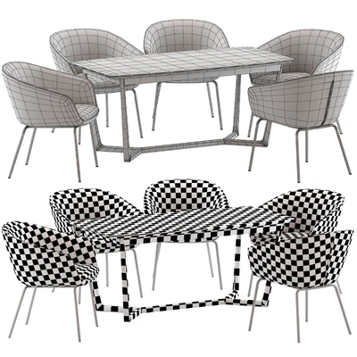 Oslo Home Amanda Dinning Chair and Innova Australia Carlin Table — Ver 2