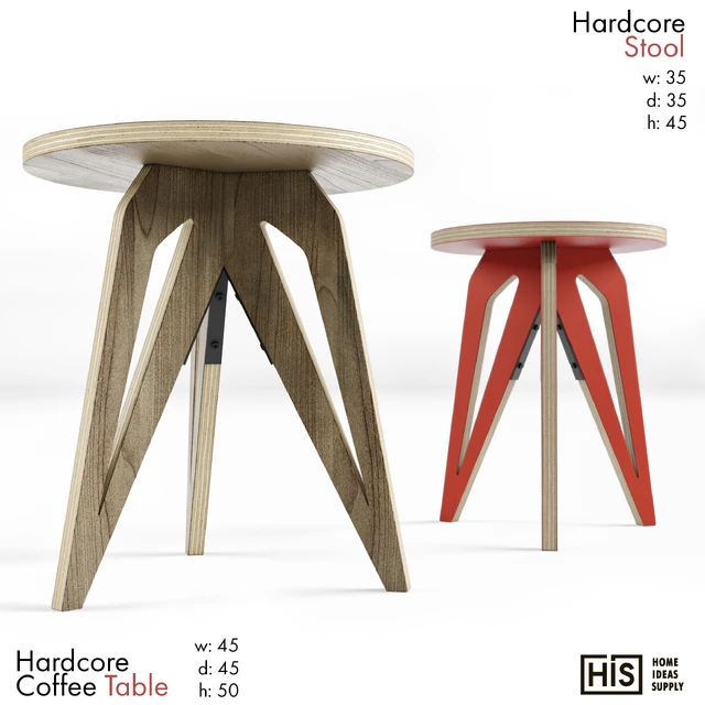 HIS - Hardcore Stool and Coffee Table — Скачать