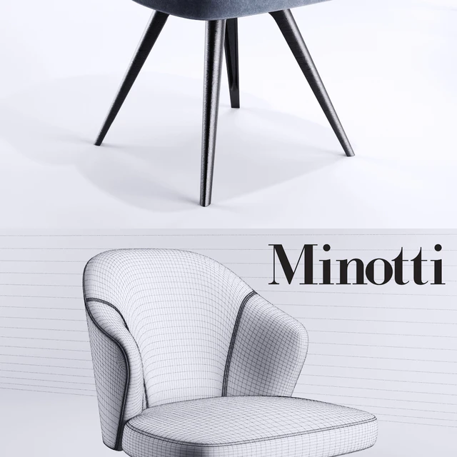 Minotti Leslie Girevole Base — Скачать