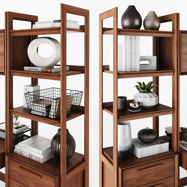 C & B Tate Bookcase Desk and File Cabinets — Descargar