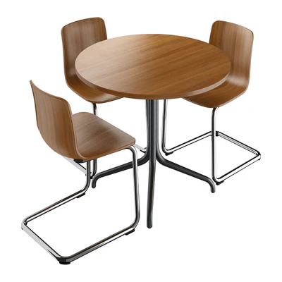 Vitra HAL Cantilever & Vitra Belleville Table (Bistro) — Ver 1