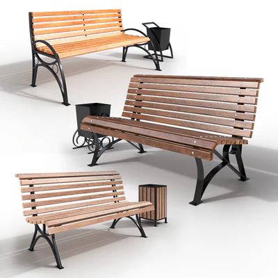 benches and urns — Ver 1
