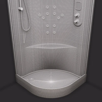 Shower cubicle with hydromassage Hafro New Bi-Size — Ver 2
