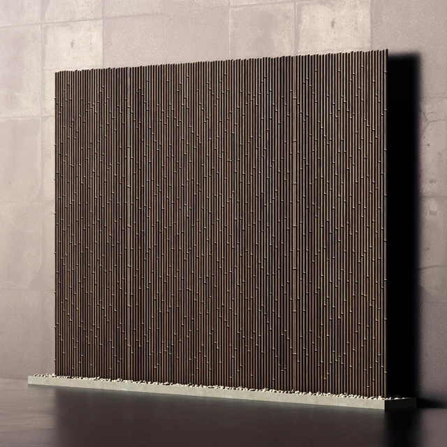 Bamboo branch decor  Wall cage 19a / Декор из бамбука стенка декор №19a — Скачать