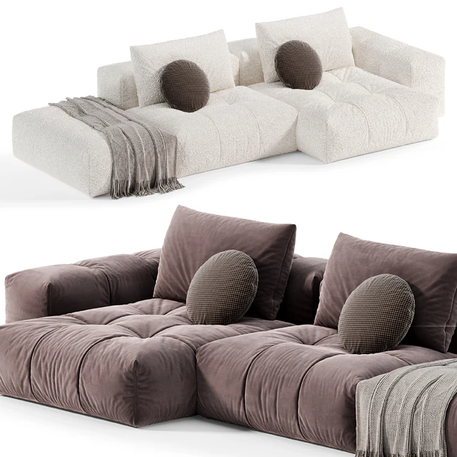 Modern Modular L-Shape Sofa by Litfad, диваны — Скачать