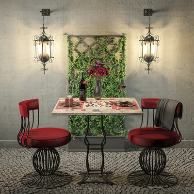 Romantic Dinner Table Outdoor — Вид 1