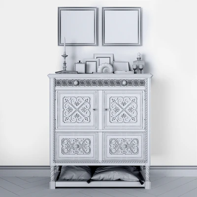 комод Winter White Antique Cabinet — Вид 2