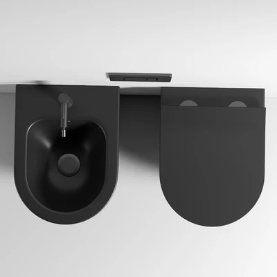 Toilet wall mounted Ceramica Nova Metropol CN4002MB rimless — Ver 2