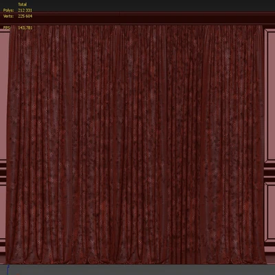 Шторы с окном 196C — Вид 2
