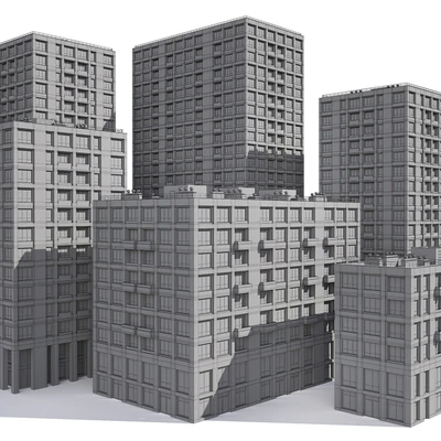 Set of multi-story buildings — Ver 2
