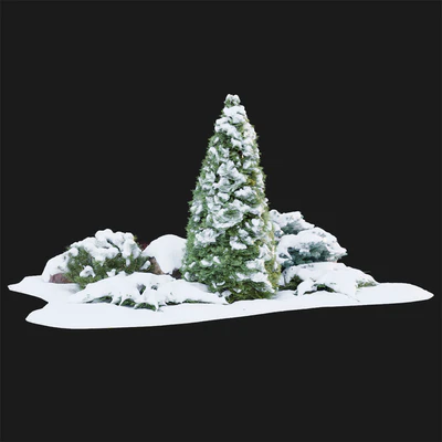 Winter Alpine hill — Вид 3