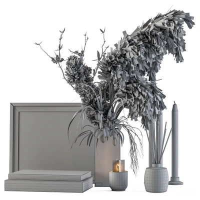 Decorative Set Dried Plants and Pampas - Set 46 — Ver 3