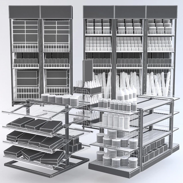 Jc Grocery Display Rack Collection — Descargar