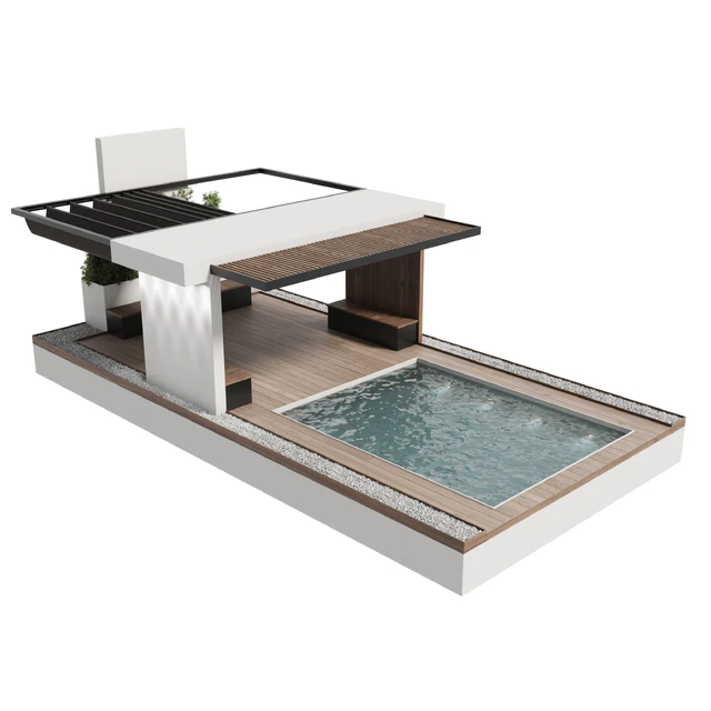 Landscape Furniture with Pergola and Roof garden 20 — Скачать