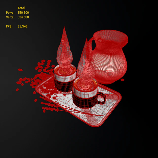 Coffee Set with milk — Descargar