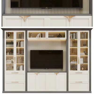 Neoclassical TV wall 006 — Вид 1