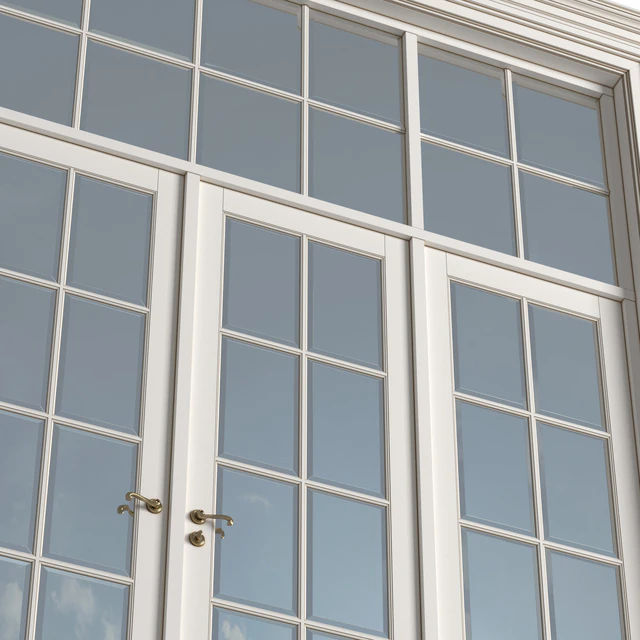 French Interior doors in classic style. French Art Deco Modern Door Partition.Entrance to the house — Download