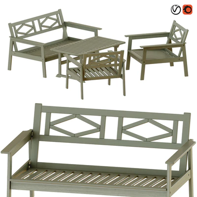 Ikea Bondholmen Table and Chairs Set 2 — Вид 1