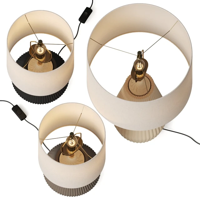 West Elm Roar Rabbit Ripple Ceramic Table Lamp — Descargar