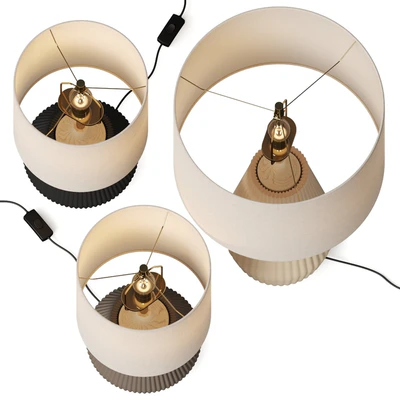 West Elm Roar Rabbit Ripple Ceramic Table Lamp — Ver 2