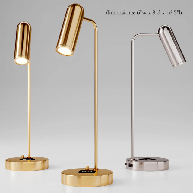 Linear Metal LED Wireless Charging & USB Task Lamp — Скачать