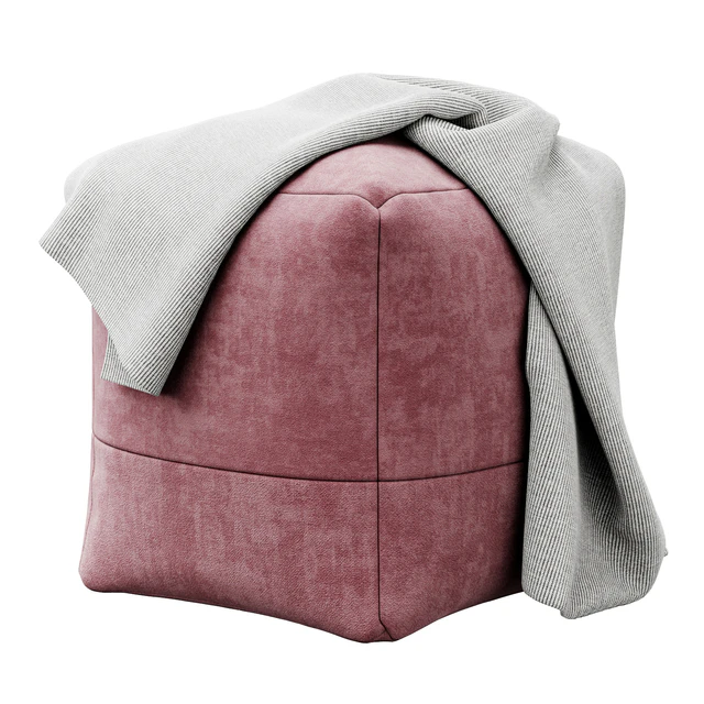 Cotton Canvas Square Pouf by Westelm — Descargar