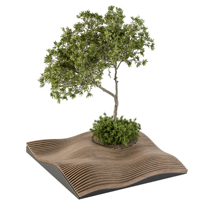 Urban Furniture / Parametric Bench with Plants- Set 21 — Вид 1