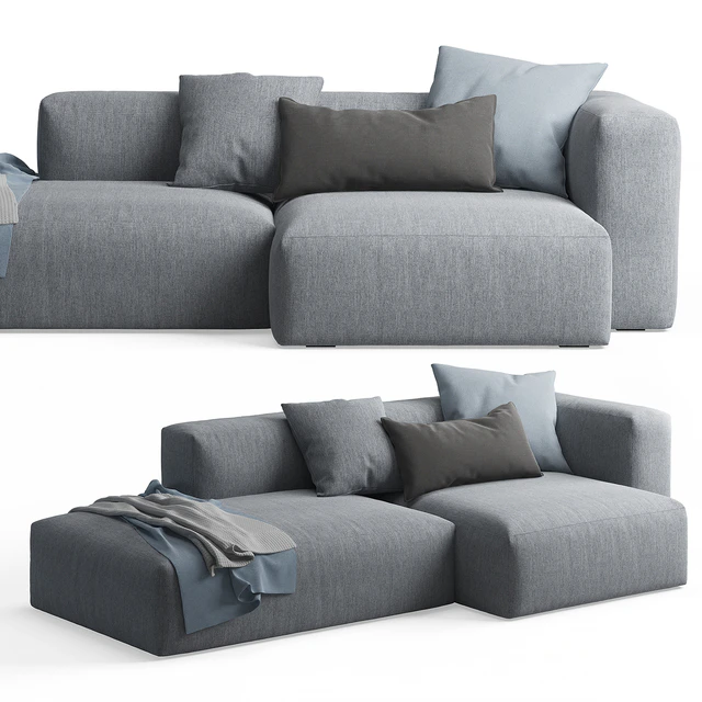 Mags Soft Corner Lounge Sofa by HAY — Descargar