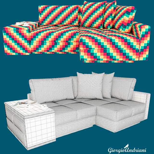 Corner sofa ECKSOFA COCCO — Descargar