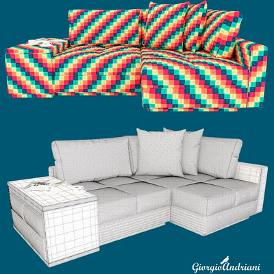 Corner sofa ECKSOFA COCCO — Ver 2