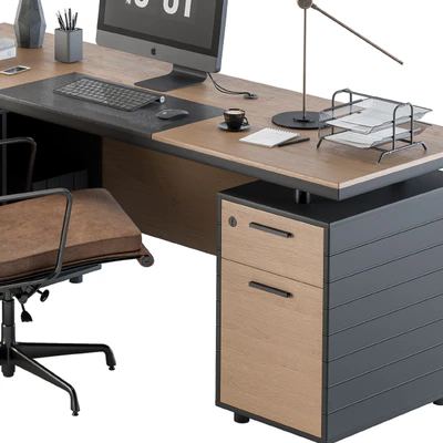 Office Furniture - Manager Set 06 — Ver 2