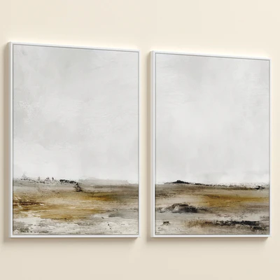 Accent Textured Abstract Neutral Wall Art C-1056 — Вид 2
