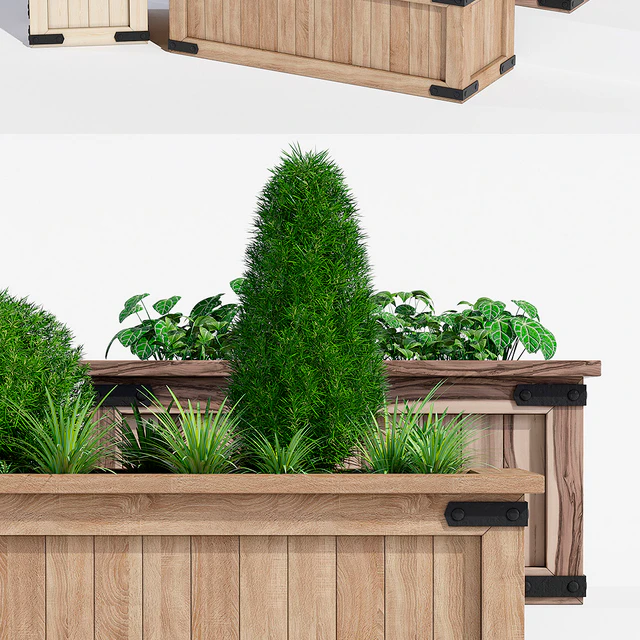 Rustic barnwood planter one — Скачать