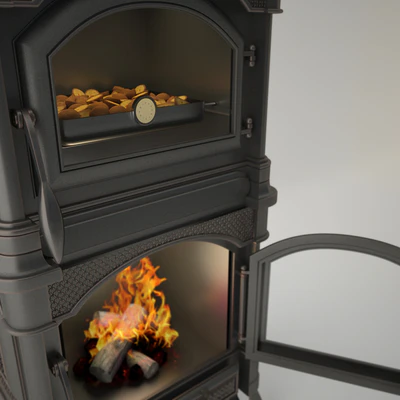 Retro Fireplace / Old Fireplace — Ver 3