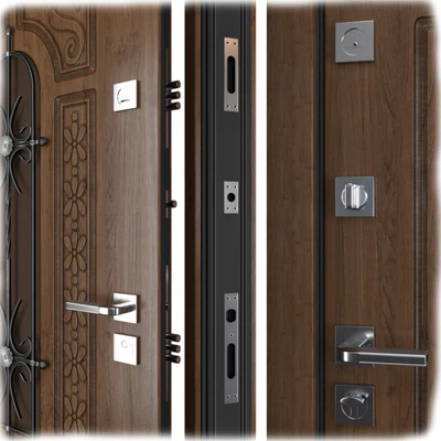 Entrance metal door of Vezha 4 3d (Your Frame) — Ver 2