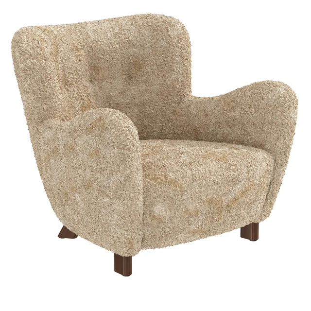 Fritz Hansen  Easy Chair  in Beige Sheepskin  Model 1669  1930s — Скачать