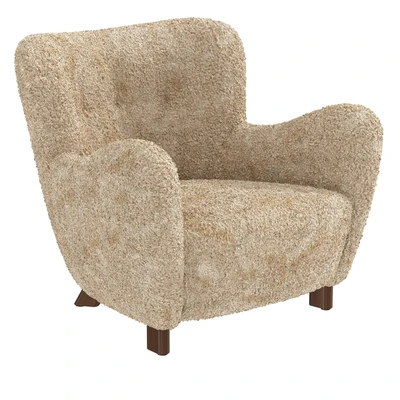 Fritz Hansen  Easy Chair  in Beige Sheepskin  Model 1669  1930s — Вид 1