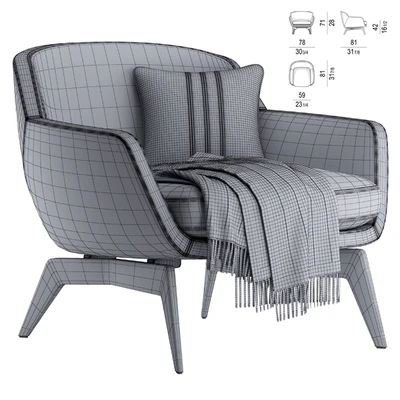 armchair Minotti Belt 2021 collection № 2 — Ver 2