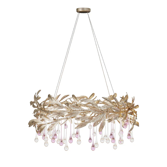 Chandelier in the form of drops and leaves OLIVIA — Descargar