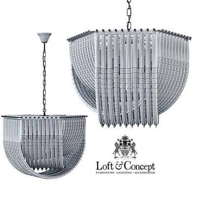 Chandelier Retro Frozen Glass Chandelier 66 — Ver 2