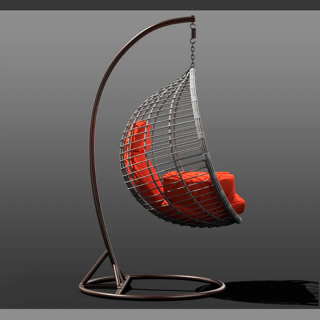 Suspended wicker chair rocking Acapulco in 4 colors — Descargar
