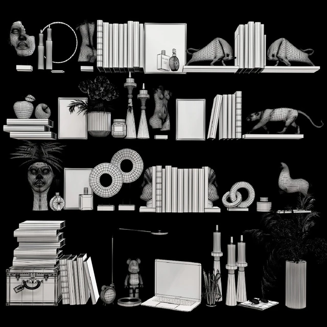 Decorative set for filling 10 shelves — Descargar