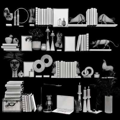 Decorative set for filling 10 shelves — Ver 2