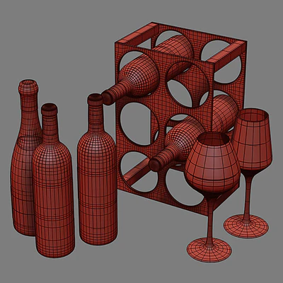 WEST ELM Metal Wine Rack — Ver 2