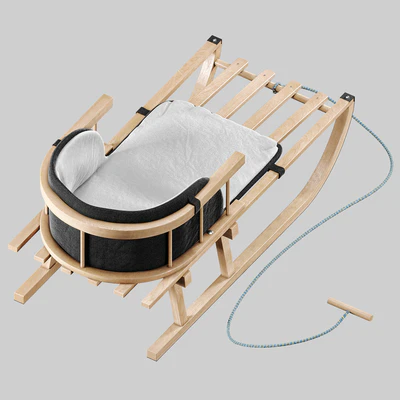 wooden sled — Ver 3