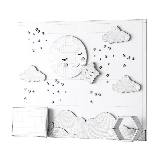 Decorative wall panel for children 02 — Скачать