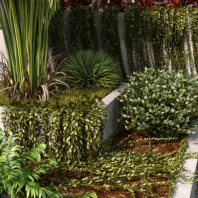 Garden Set with water fountain — Ver 2