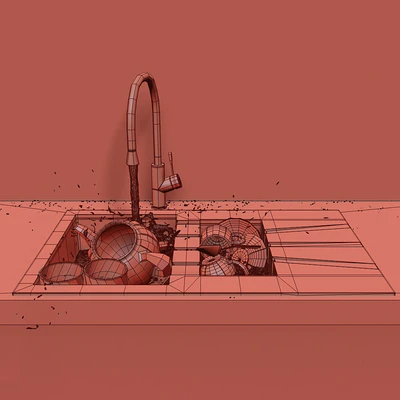 Wash utensils with water — Ver 2