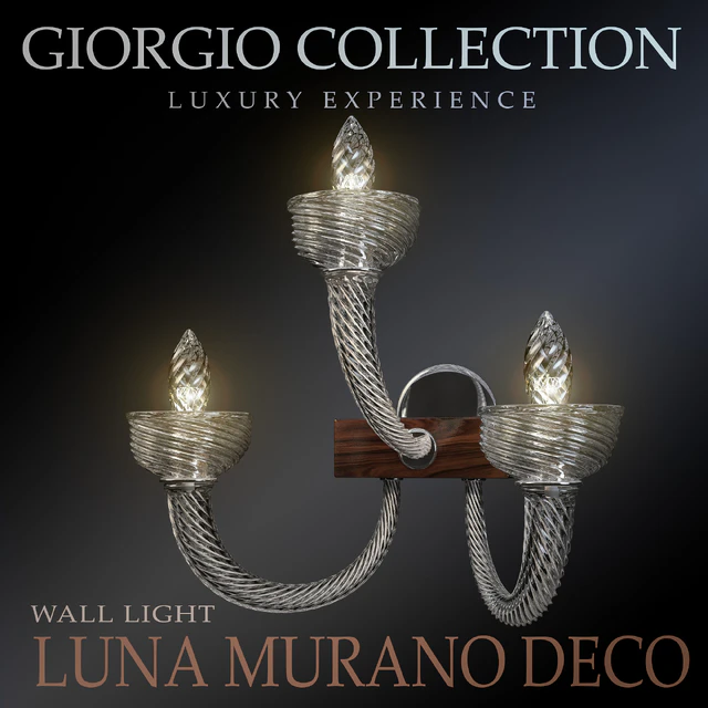Luna Murano Deco Wall Light — Скачать