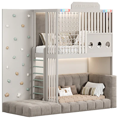 Designer two-level bed Kids room — Вид 3